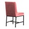 Armen Living Napoli Pink Velvet and Black Leg Modern Accent Dining Chair, PK2 LCNPSIPNK - alternate 3